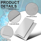 1 Pcs 16 Gauge 24 x 48 Inch Metal Steel Sheet Steel Plate Mild Carbon Cold Rolled Square Weldable Metal Panels for Outside Industrial DIY Use Projects Weld Accessories
