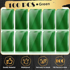 weparmeety 100 Pcs Metal Engraving Blanks Aluminum Sheet Laser Engraving Business Card Multipurpose Engraving DIY Gift Cards 86 x 54 x 0.21 m (Green)