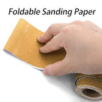 TOPZEA PSA Longboard Sandpaper Rolls Set, 80/120/220/320 Grit, Total 20 Yards, 2-3/4" Wide, 4 Grits Continuous Longboard Sanding Paper for Automotive Body, Woodworking, Air File & Hand Sander Blocks
