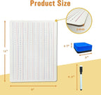 Small Dry Erase Lapboard Set - 6 Pack, 9 x 12 Inches Double Sided Personal White Boards with 6 Markers and 6 Dry Erasers - Perfect for Student, Teacher, Classroom, Office and Meeting