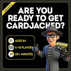 CARDJACKED Party Game – 4-10 Players, Ages 8+, 20+ Minutes – Family-Friendly Strategy for Kids, Teens & Adults for Game Night