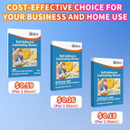 Uinkit 4Mil Thicker Single-Sided Self-Adhesive Laminating Sheets 100Pack (Bulk Supply) Letter Size 8.5x11"- Bulk Laminating Paper for Businesses, Schools & Restaurants - No Heat Machine Needed