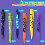 Shemira Halloween Party Favor for Kids, 24 Pcs Jumbo Pen in 6 Assorted Halloween Theme Designs for Trick or Treating,Goodie Bag Filler,Miniatures, School Classroom Rewards