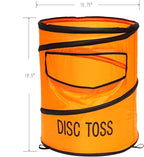 Folding Disc Toss Game Set - Flying Disc Toss Dunk Game Set - Includes 2 Disc Targets with Bean Bag & 2 Flying Discs & Carrying Case - Great for Backyard,BBQs,Tailgating