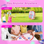Bean Bag Toss Game for Kids - 5IN1 Kid Cornhole Toys Set, Over 3 Years Toddlers Children Backyard Beach Lawn Outdoor Indoor Throwing Toy to Boys Girls Birthday Family Party Christmas Easter Gift