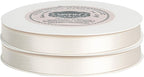 VATIN Double Face Cream Satin Ribbon 3/8" Continuous 50 Yards,Cream Polyester Fabric Ribbon use for Bows Bouquet, Gift Wrapping, Floral Arrangement Wedding Decoration