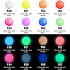 AUREUO Glow in the Dark Acrylic Paint, 8 Colors x 0.71 Fl Oz / 21ml Neon UV Black Light Paints for Easter Rocks, Wood, Craft, Canvas, Paint Party Supplies