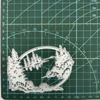 Mvchifay Cutting Dies Happy Birthday Metal Stencils Scrapbooking Tool DIY Emboss Paper Card Making (Christmas Forest-10.2x7.8cm)