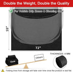 Golener Oil Spill Mat - Garage Floor Mat, Absorbent Oil Pad, Premium Maintenance Mat, Waterproof, Contain Liquid, Protect Garage Surface from Spill & Stain, Reusable, Washable, Durable, Black, 59”x72”