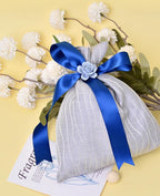 1" x 100 Yards Royal Blue Polyester Satin Ribbon Single Faced Bulk Fabric Ribbons for Gift Wrapping, Crafting, Bows Making, Flower Bouquet, Wedding, Home Decor