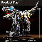 Mechanical Tyrannosaurus Rex Building Set with Light, Dinosaur Building Blocks Toy for Adults, Movable Dinosaur Animal with Display Stand, STEM Gift for Girls Boys Teens Age 12+ (1268 PCS)