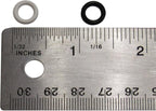 (100 Pack) Soft Stitch Ring Markers, Black & White (Small Size for Needle Sizes 0-8, for Knitting/Crochet/etc)