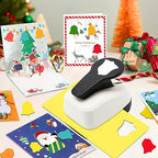 Christmas Punch 1 inch, Bell Punch for Paper Crafting, Bell Shape Hole Puncher for Crafts, Paper Punches for Christmas, Crafts Puncher for Handmade Scrapbook Cards