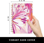 PAPERAGE Lined Spiral Journal Notebook, (Flower Daze), 160 Pages, Hardcover Journal for Women & Men, Medium 5.5 in x 8 in - 100 GSM, Thick Paper, Spiral Notebook for Work, School & Journaling