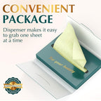 Natural Green Tea Oil Blotting Sheets - 25% Larger (4.7x3") - 600 Makeup Friendly Papers for Face - Easy Dispensing Oil Absorbing Sheets
