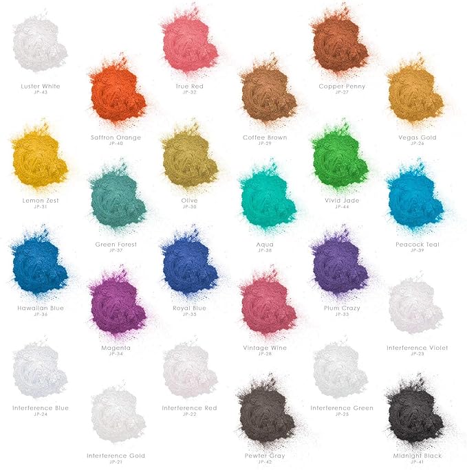 U.S. Art Supply Jewelescent Mica Pearl Pigment Powder, Pewter Grey 3.5 oz (100g) Pouch - Cosmetic Grade, Epoxy Resin Color Pigment, Mica Powder for Resin, Soap, Slime, Candle Dye, Art, Crafts