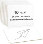 10 Pack Dry Erase Boards, Double-Sided Small White Board for Classroom Student, 9"x12" Portable Dry Erase Board Bulk, Mini Whiteboard for Teacher Classroom Supplies