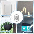 6 Pcs Picture Hanging Wire Heavy Duty Adjustable Art Hanging Wire 9.8FT x1.5mm Stainless Steel Frame Wires Rope for Mirrors Frames Artwork Basket Flowerpot Light Lamp Billboard (Hold up to 30kg/66lb)