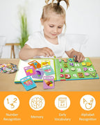 Coogam Magnetic Letters and Numbers, 36 Animal & Fruit Fridge Magnets, Uppercase Lowercase Alphabet Number Matching Game, Educational Spelling Learning Flashcards Toy Gift for 3 4 5 Years Old Kids