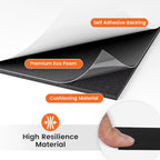 MEARCOOH 3mm Self Adhesive Foam Sheets Crafts, Black 9x12 Inch Sticky Eva Foam Paper for Crafts Cardmaking Cushion Embroidery Classroom Scrapbooking Crafts