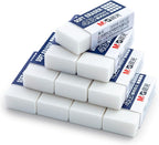 M&G 24 Pack Erasers Pencil Erasers, 4B White Rubber Eraser Rectangular Bulk for Kids School Students Office, Art Erasers for Drawing