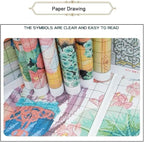 Threadhaven Cross-Stitch Kit 14CT Aida Counted Embroidery Complete Set with Fabric, Threads, Needles & Chart-Premium Beautiful Girls Design for Adults & Beginners- Lovers 13.4''×16.9''