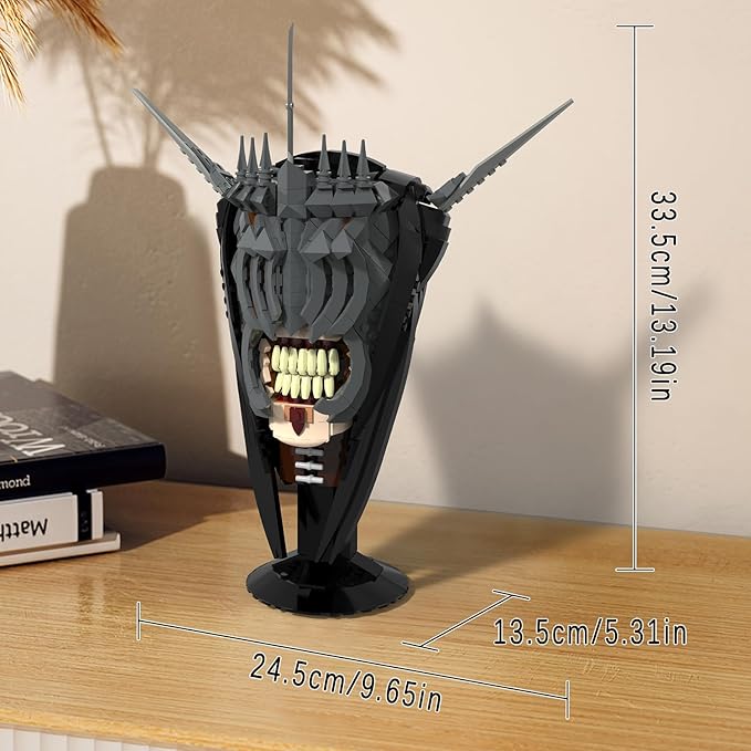 Lord Mouth of Sauron Building Toys Sets, Movie Model Figures, Halloween Christmas Birthday Creative Ideas Gift for Moive Fans for Adults and Boys 8-14 (674 Pieces)