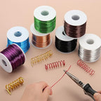 MECCANIXITY 20 Gauge Anodized Aluminum Craft Wire Bendable Bonsai Training Wire 771 Feet 0.8mm for Sculpting Crafts Wreath Floral Beading Jewelry Making, Copper Tone