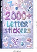2000+ Pcs Alphabet Sticker for Journaling,Fun & Colorful Craft Letter Stickers for Junk Journal, Scrapbooking Supplies, Ideal DIY Decorative Gift for Women Teen Girls