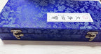 MEGREZ Chinese Calligraphy Set for Beginners, Comes with Calligraphy & Sumi Brushes,Calligraphy Ink Stick and Ink Stone for Writing and Drawing, Blue Gift Box(10 Items)