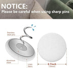 Linen Fabric-Covered Twist Pins - 8 Colors Upholstery Pins & Bed Skirt Pins -Used to Secure Sofa Cushion, Armrest Covers, Furniture & Bed Skir (12, Black)