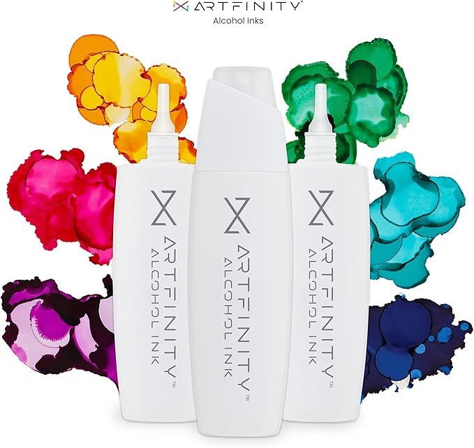 Alcohol Inks 3 Pack - Vibrant, Professional, Dye-Based Alcohol Inks for Artfinity Alcohol Markers, Artists, Drawing, & More! - Canary Yellow Y2-2
