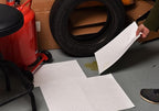 Oil Absorbent Pads, Heavyweight Dimpled Oil Spill Mat for Garage Accessories, Water and Oil Absorbing Pads for Home, Garage, Basement Protection (200 Pcs, White, 15" x 20")
