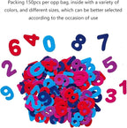 Number Stickers, Felt Stickers for Kids, Felt Numbers for Crafts, Craft Supplies for Scrapbooking 150pcs 1.58" Size