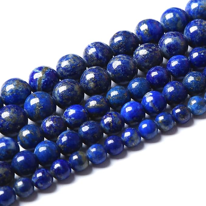 AAA+ Natural Lapis Lazuli Gemstone Beads 4mm 89PCS Round Loose Stone Beads for Jewelry Making DIY Bracelets Necklace Earrings