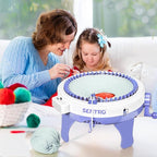 BZVV Knitting Machine for SENTRO 48 Needles Smart Knitting Crochet Machine with Row Counter for Adults and Beginners, Knitting Board Rotating Double Loom, Weaving Loom Machine Kit New Year Gifts
