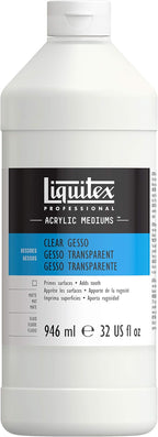 Liquitex Professional Gesso Surface Prep Medium, 946ml (32-oz), Clear