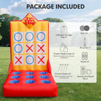 Inflatable Carnival Game with Built-in Blower, Portable Fun Toss Game for Backyard, Outdoor Carnival & Party