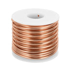 MECCANIXITY 9 Gauge Anodized Aluminum Craft Wire Bendable Bonsai Training Wire 56 Feet 3mm for Sculpting Crafts Wreath Floral Beading Jewelry Making, Copper Tone