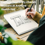 Classroom Must Haves, Sketch Pad for Kids Ages 8-12, 1 Pack-100 Sheets 9 by 12 Sketchbook for Kids, 68lb/100gsm Drawing Paper Pad, Spiral Sketch Books for Adults, Art Supplies for College Students.