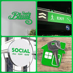 Laser Engraving Blank Green ABS Double Color Plastic Sheet, 11.8x6.49x0.05 inch Materials Double Color Plastic Sheet for Interior Signs, Badges (Green)