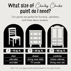 Chalky Chicks All-in-One Chalk Paint for Furniture or Cabinet - 16 Fl Oz - Matte Finish Hail White for Metal, Wood Furniture Paint - No Sanding All-in-One for Home Decor & Crafts, USA Made
