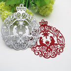 Mvchifay Cutting Dies Happy Birthday Metal Stencils Scrapbooking Tool DIY Emboss Paper Card Making (Pray couples-12.6x10.2cm)