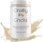 Chalky Chicks All-in-One Chalk Paint for Furniture or Cabinet - 32 Fl Oz - Matte Finish Cuppa Latte Tan for Metal, Wood Furniture Paint - No Sanding All-in-One for Home Decor & Crafts, USA Made