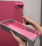 Voomey Small Paint Roller, Mini Paint Roller Kit 4 Inch, Microfiber Paint Rollers, Foam Paint Roller, Paint Roller Covers, Paint Tray with Liner, Mini Rollers for Painting