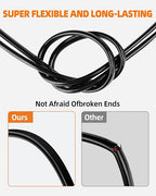 12 Gauge Wire, 12 AWG 2 Conductor Electrical Wire, Flexible/Oxygen-Free Tinned Copper/Stranded PVC 12/2 Cord for Automotive, Marine, LED Strips, Solar, RV, Lighting (50FT)