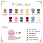 Yoption 360Pcs Dusty Pink Sealing Wax Beads, Sealing Wax Kit for Wax Seal Stamp, Hexagon Wax Seal Beads with 4Pcs Tea Candles and 2 Wax Seal Spoon