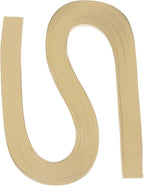 PATIKIL 120pcs Quilling Paper Strips Paper Flowers Quilling Kits 3/8"(10mm) Origami Paper for Adults Beginner Art Craft, 21"(54cm) Light Brown