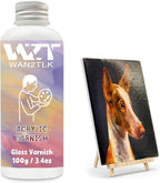 Acrylic Varnish, Professional Gloss Varnish for Acrylic Painting, Seals and Protects Artworks, Non-Toxic, Art Acrylic Paint Sealer for Handmade Artists, Painter & Kids (100ml/Gloss)