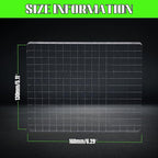 Clear Acrylic Stamp Blocks, 5.12" * 6.3" Acrylic Stamping Block Tool Clear Stamp with Grid Lines for Photography Props Scrapbooking Crafts Card Making